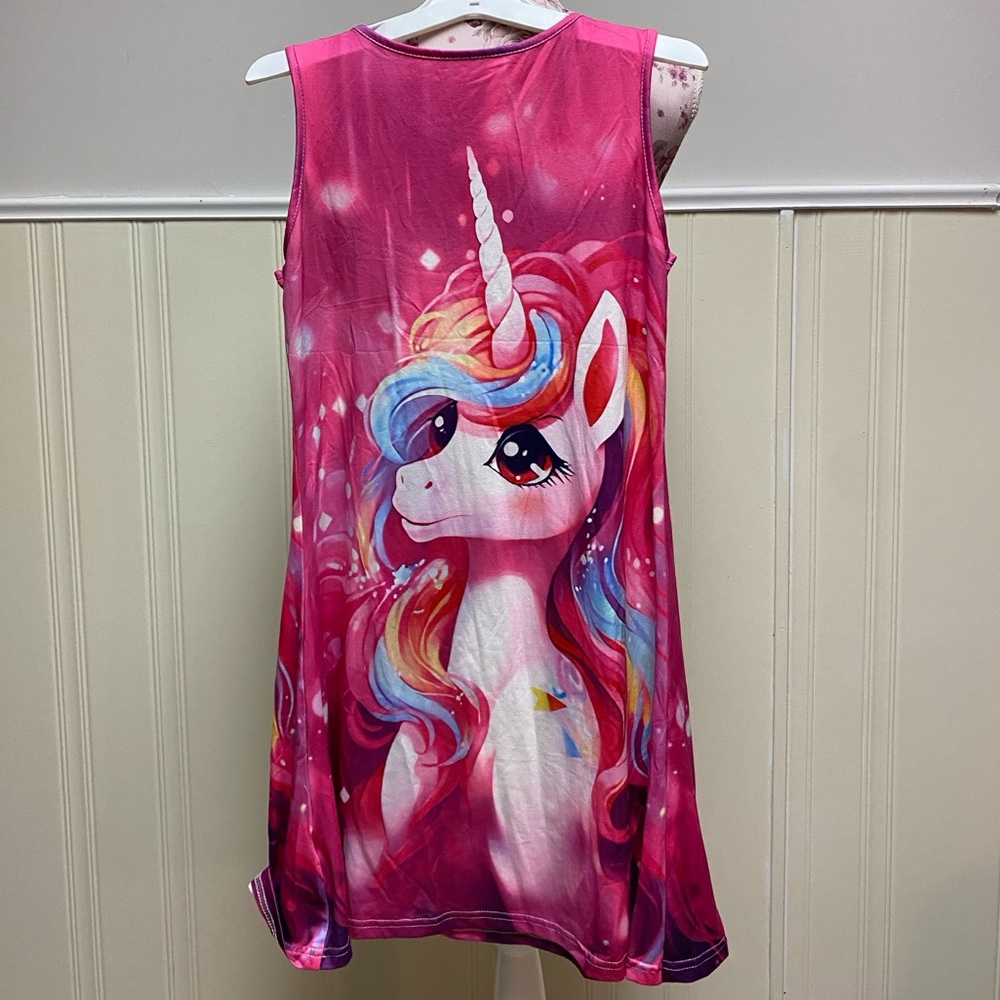 NEW Unicorn Pony Dress Swing Dress Beach Cover Up - Picture 2 of 6